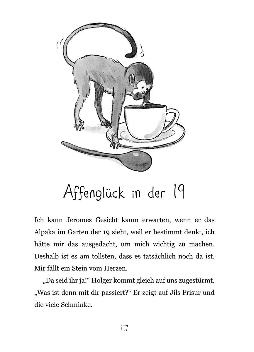 Beispielinhalt (Bild) Mia und die aus der 19 - Alpaka-Zirkus