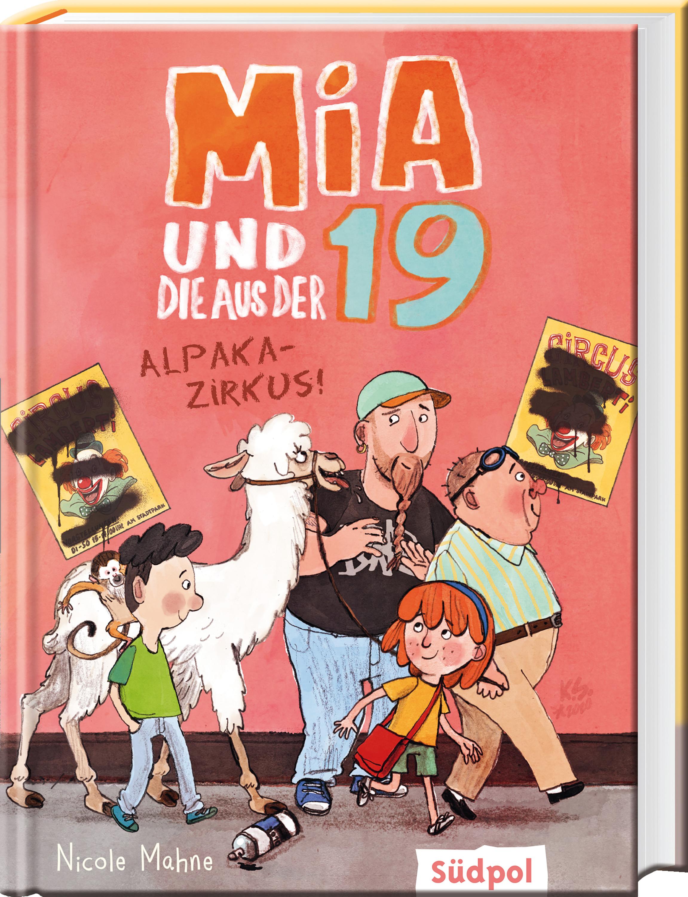 Vorderes Coverbild Mia und die aus der 19 - Alpaka-Zirkus