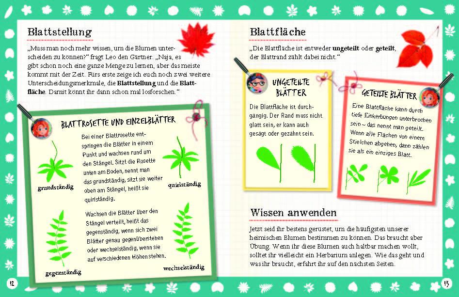 Beispielinhalt (Bild) Flora & Leo. Mein erstes Herbarium