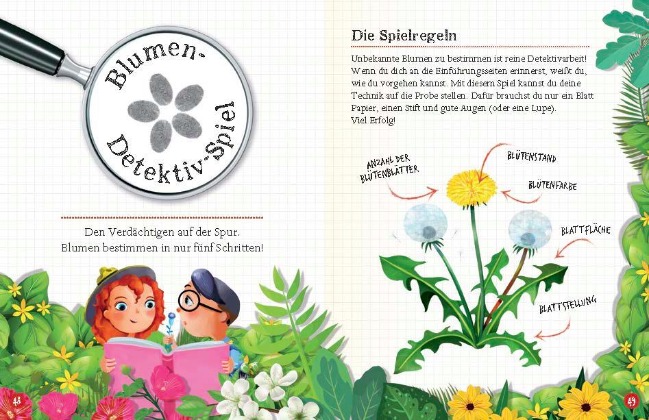 Beispielinhalt (Bild) Flora & Leo. Mein erstes Herbarium