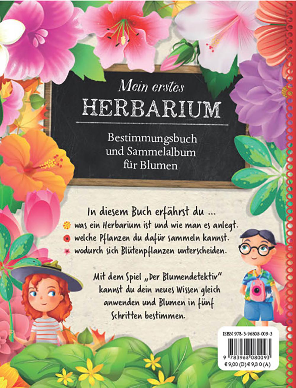 Rückseitencover Flora & Leo. Mein erstes Herbarium