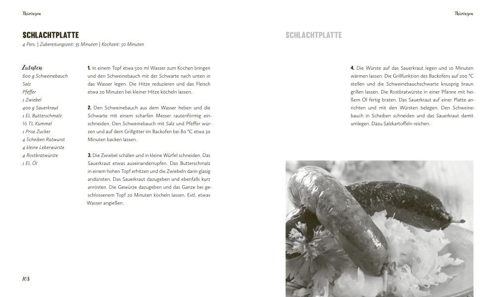 Beispielinhalt (Bild) Kleines Brauhaus Kochbuch