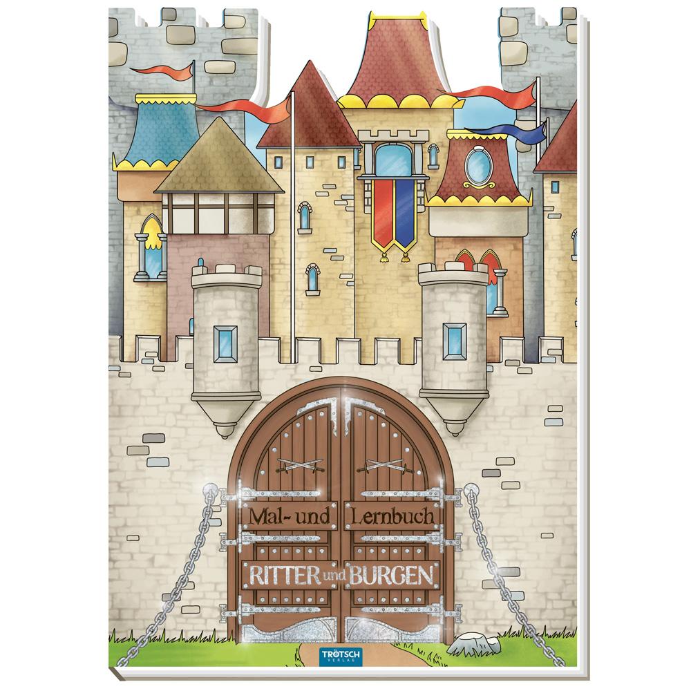 Vorderes Coverbild Trötsch Malbuch Ritter und Burgen Malbuch