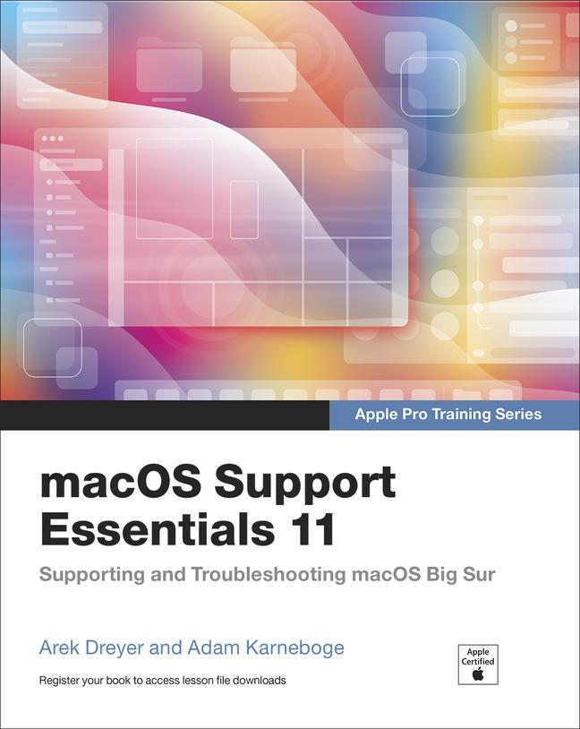 Vorderes Coverbild macOS Support Essentials 11 - Apple Pro Training Series