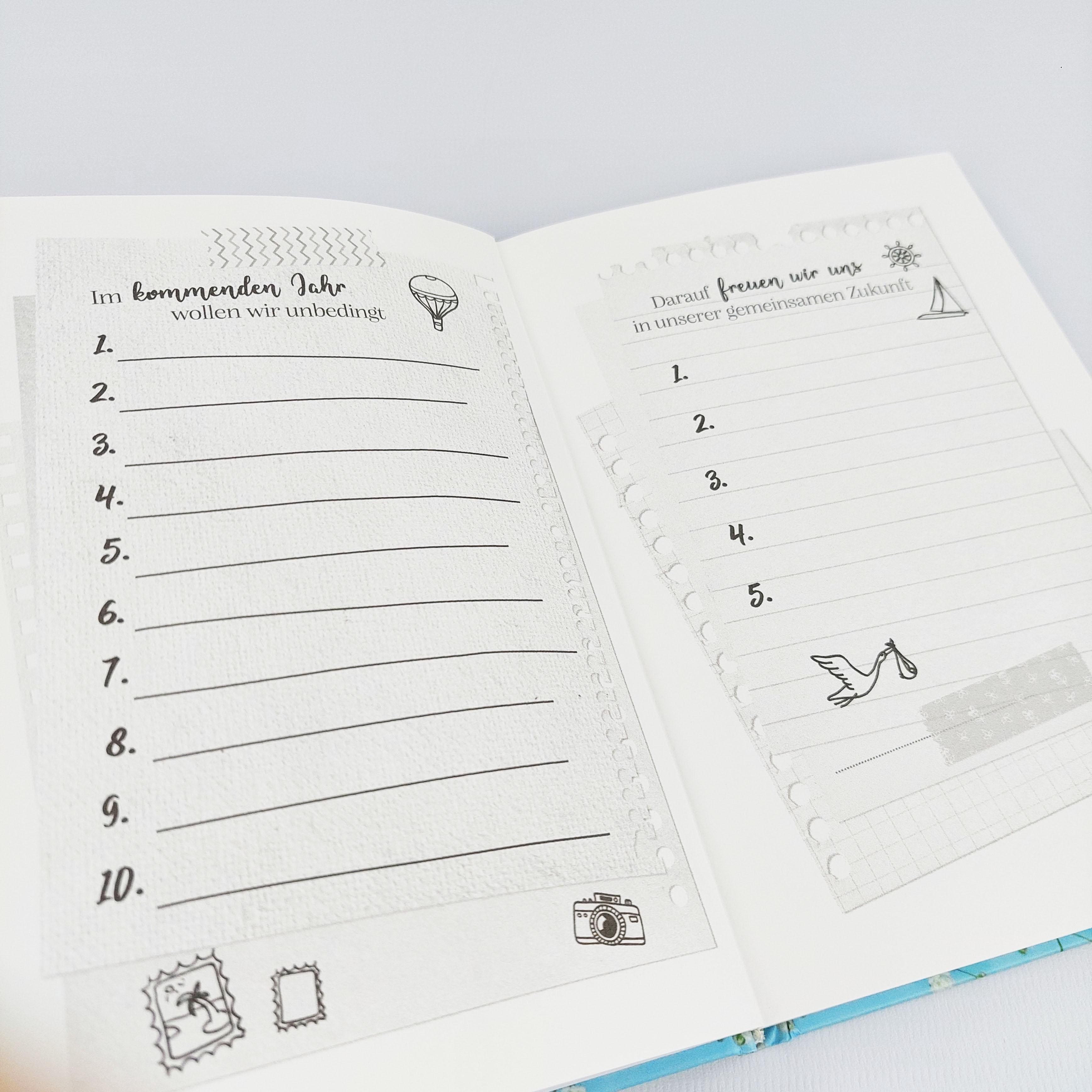 Beispielinhalt (Bild) Unser Eheglück in 100 Listen