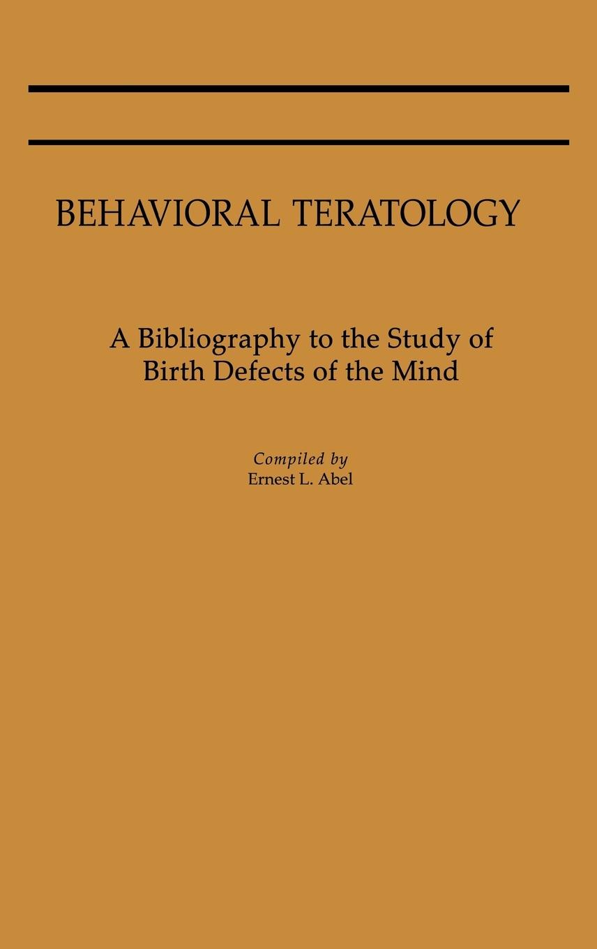 Vorderes Coverbild Behavioral Teratology