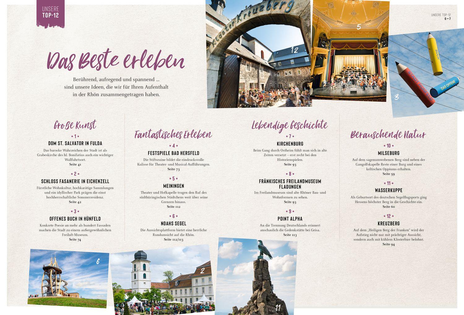 Beispielinhalt (Bild) DuMont Bildatlas Rhön