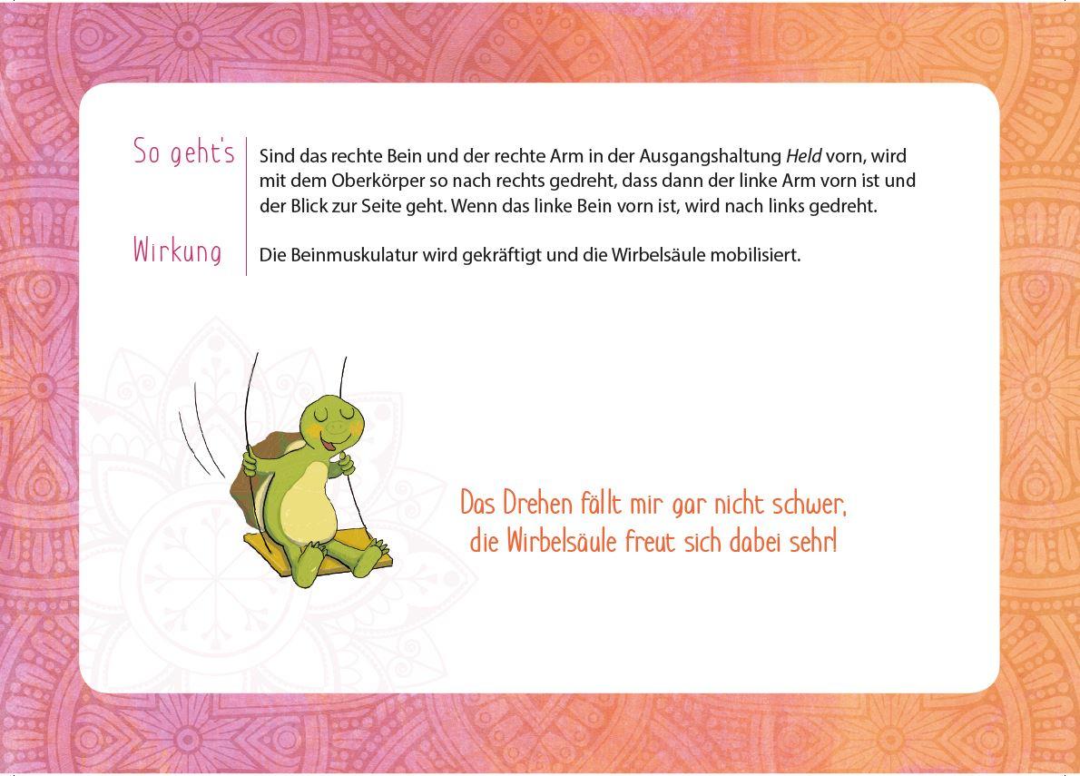 Beispielinhalt (Bild) Schildi Schildkröte macht Yoga