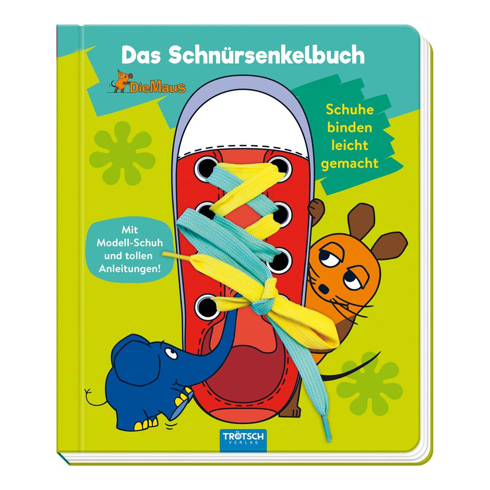 Vorderes Coverbild Trötsch die Maus Das Schnürsenkelbuch Pappenbuch