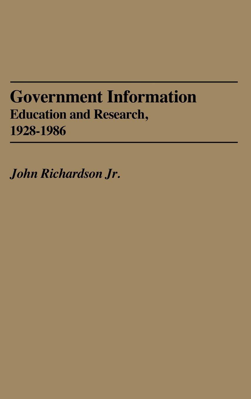 Vorderes Coverbild Government Information