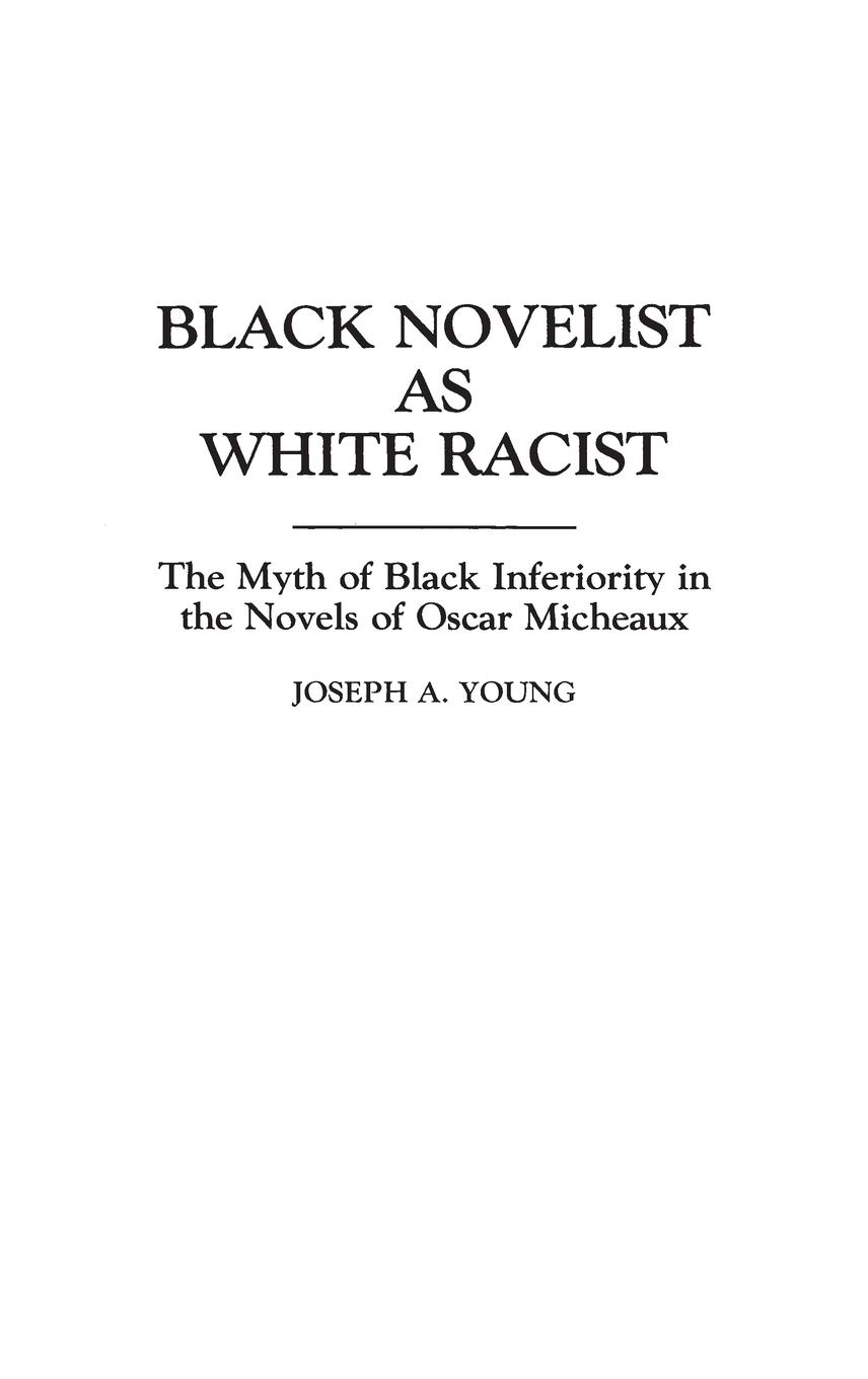 Vorderes Coverbild Black Novelist as White Racist