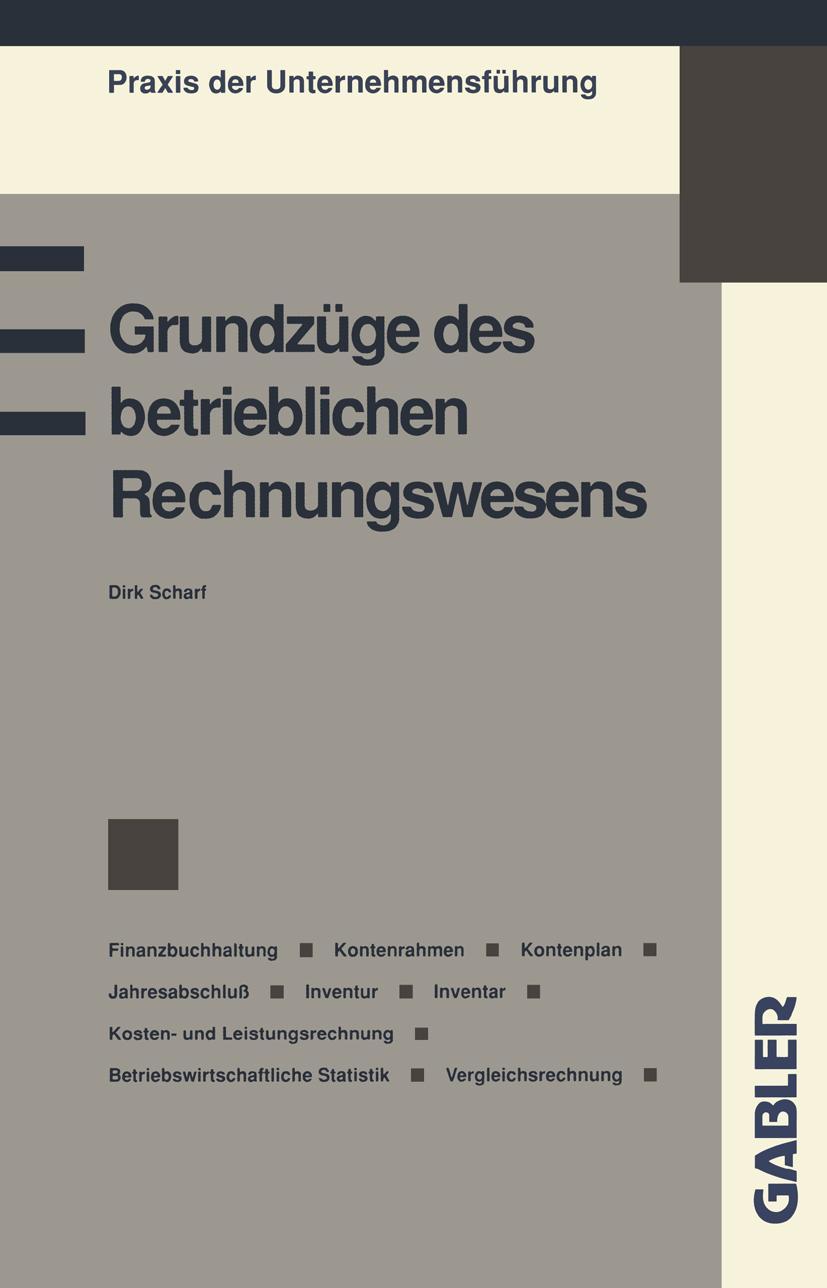 Vorderes Coverbild Grundzüge des betrieblichen Rechnungswesens