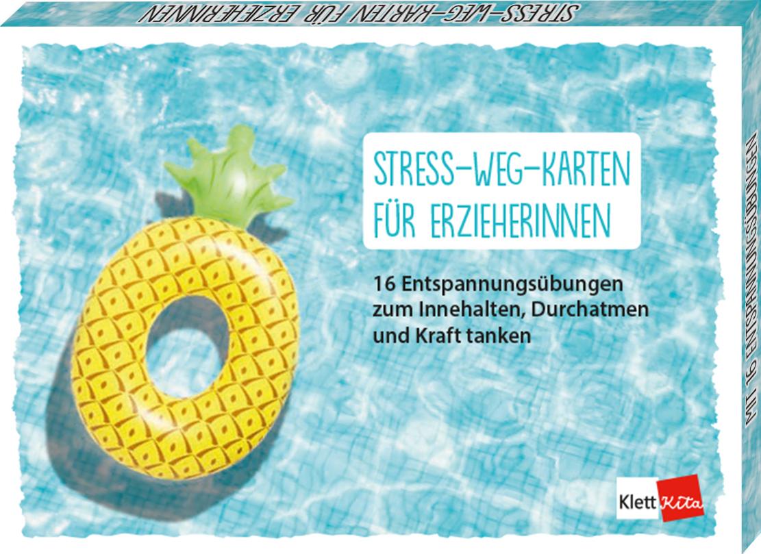 Vorderes Coverbild Stress-weg-Karten für ErzieherInnen