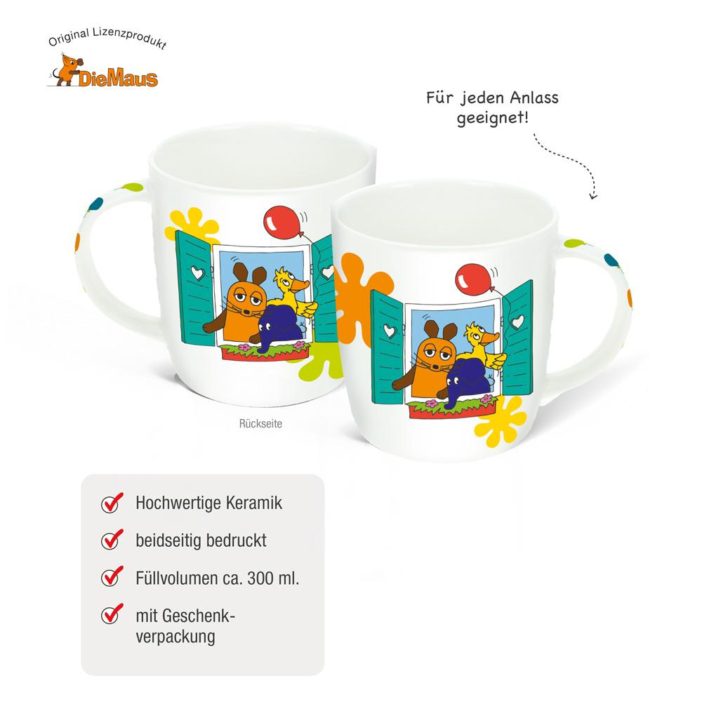 Beispielinhalt (Bild) Trötsch Die Maus Maus und Freunde Tasse in Hausverpackung