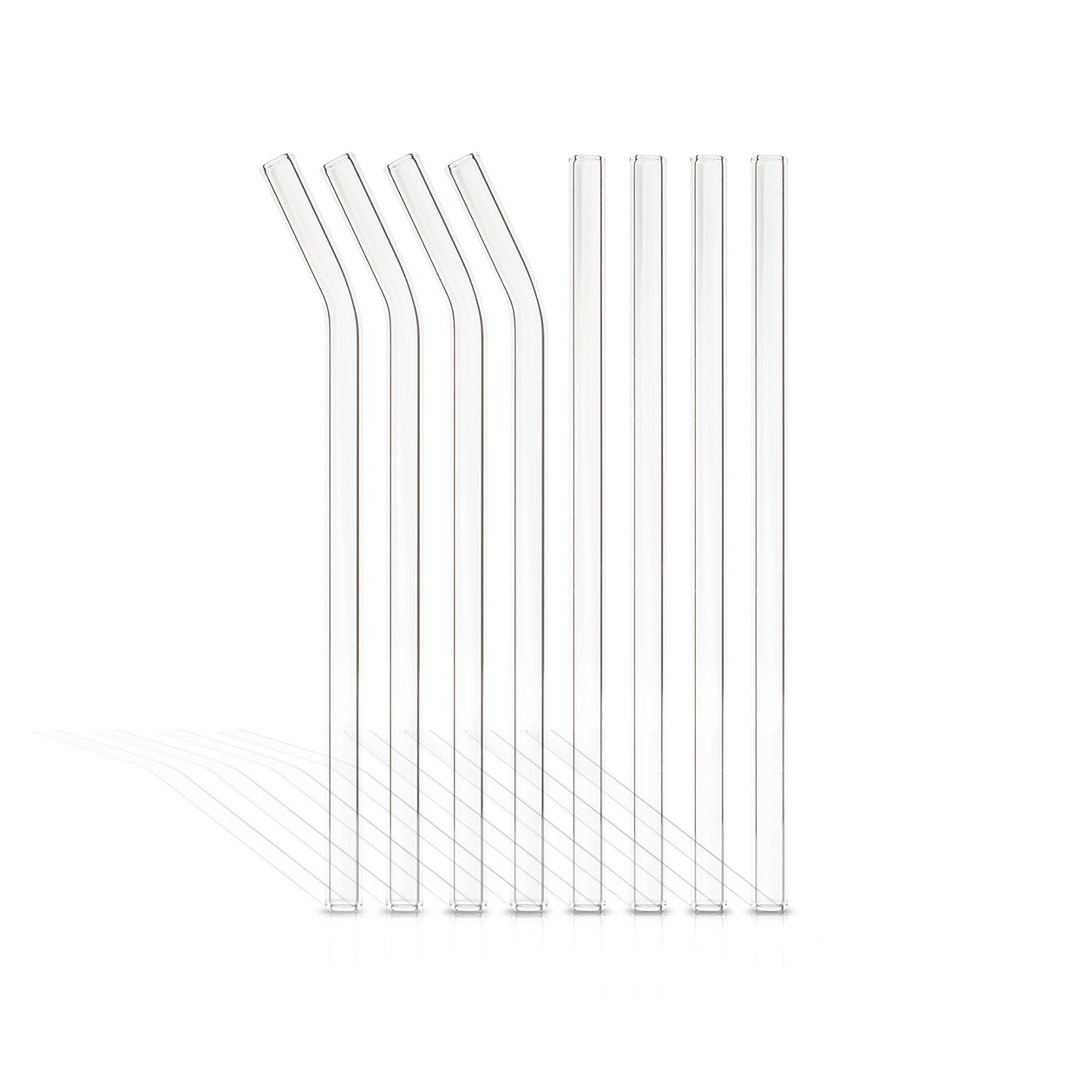 Vorderes Coverbild Glas Strohhalme, 8er Set