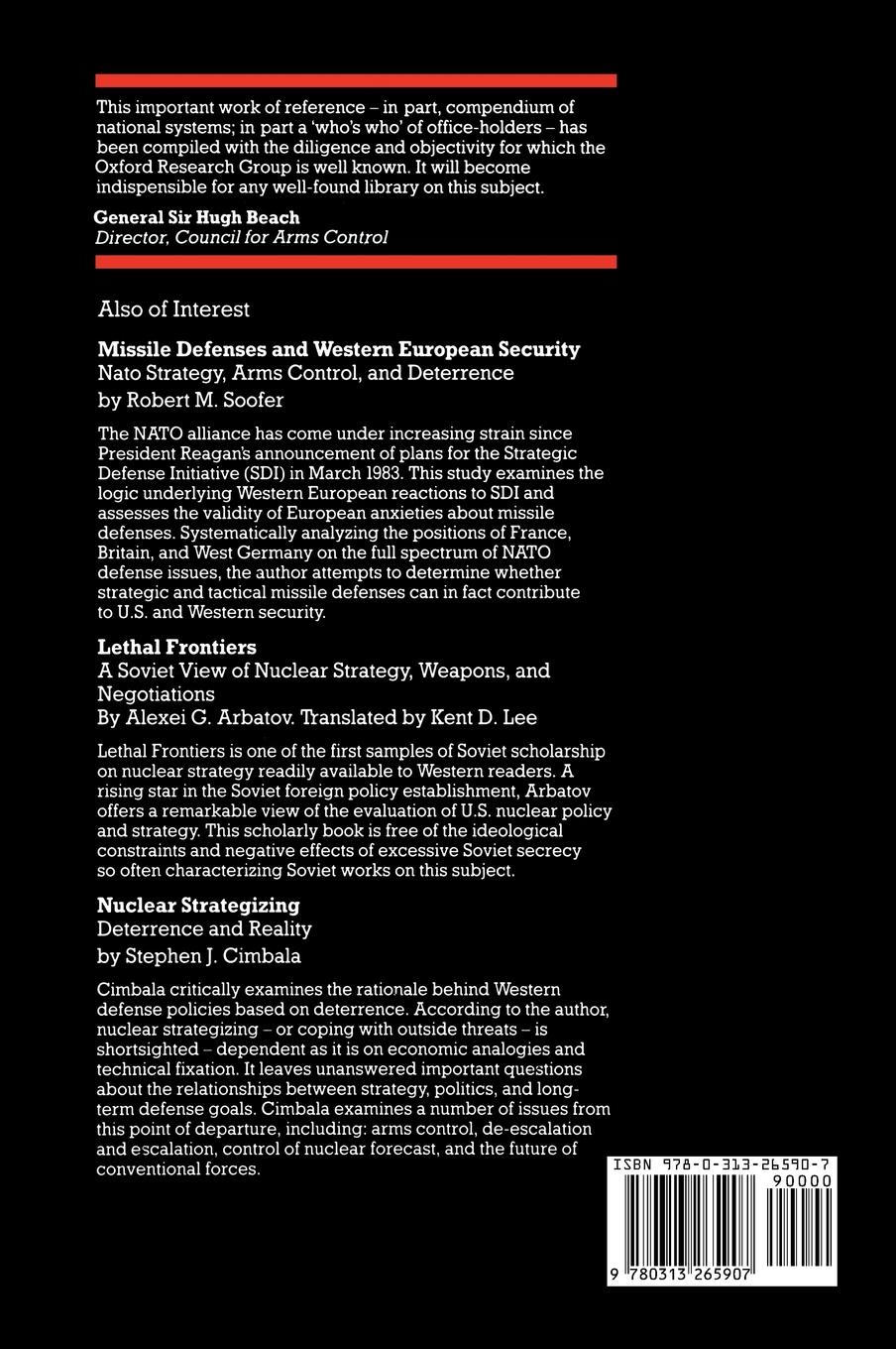 Rückseitencover The Nuclear Weapons World