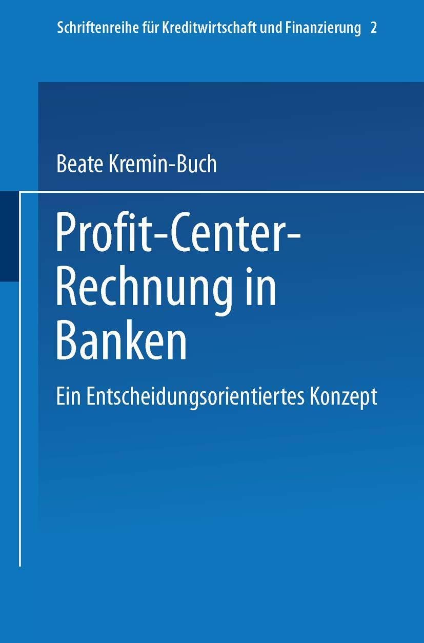 Vorderes Coverbild Profit Center-Rechnung in Banken