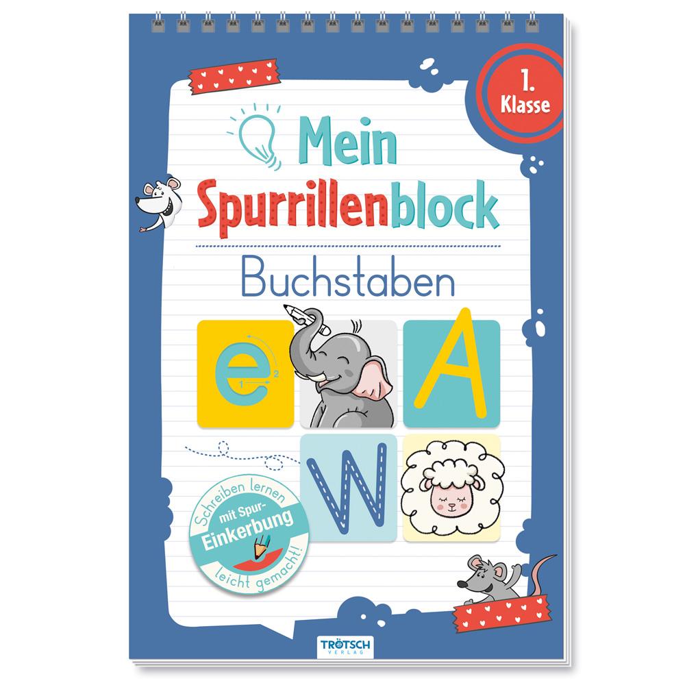 Vorderes Coverbild Trötsch Mein Spurrillenblock Buchstaben Übungsbuch