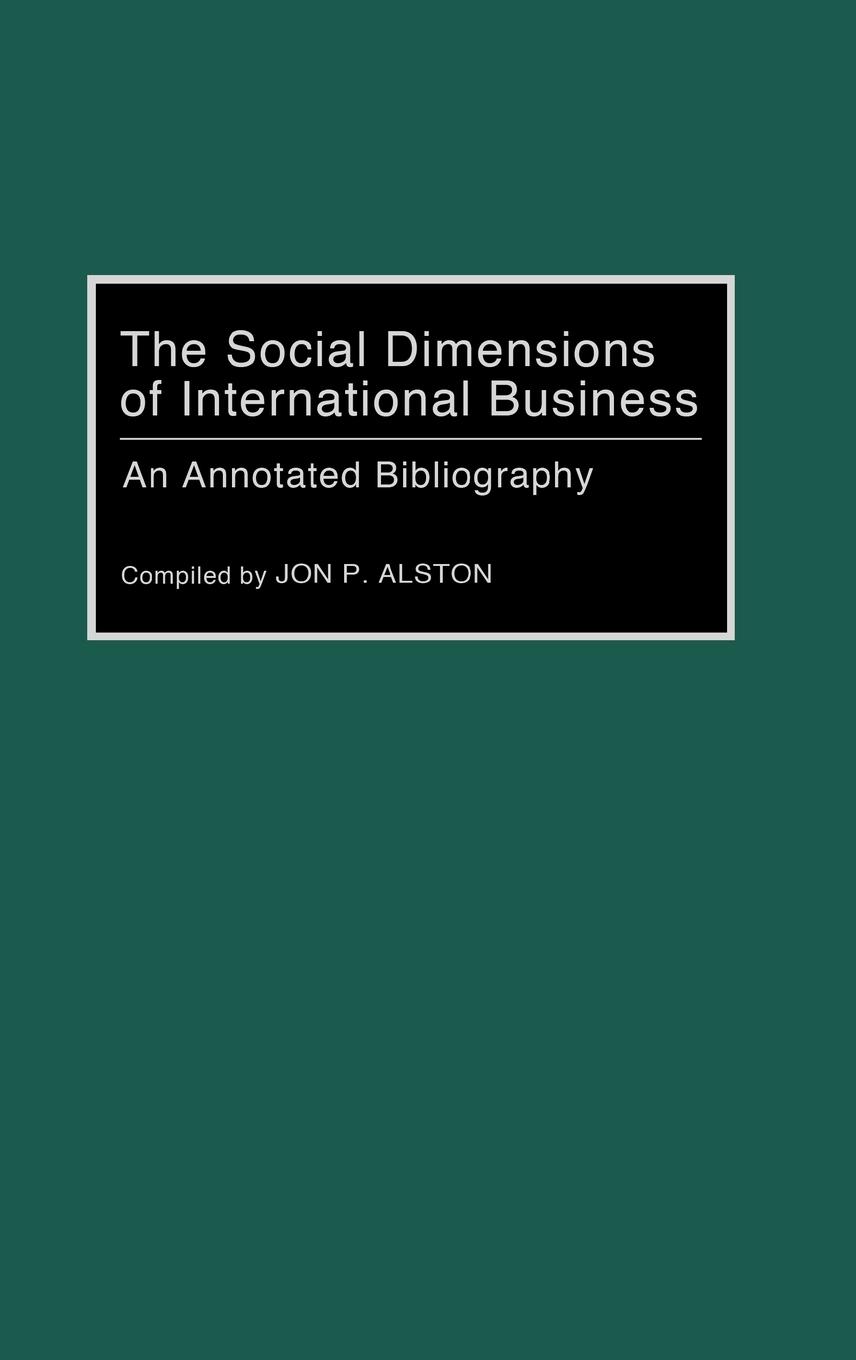 Vorderes Coverbild The Social Dimensions of International Business