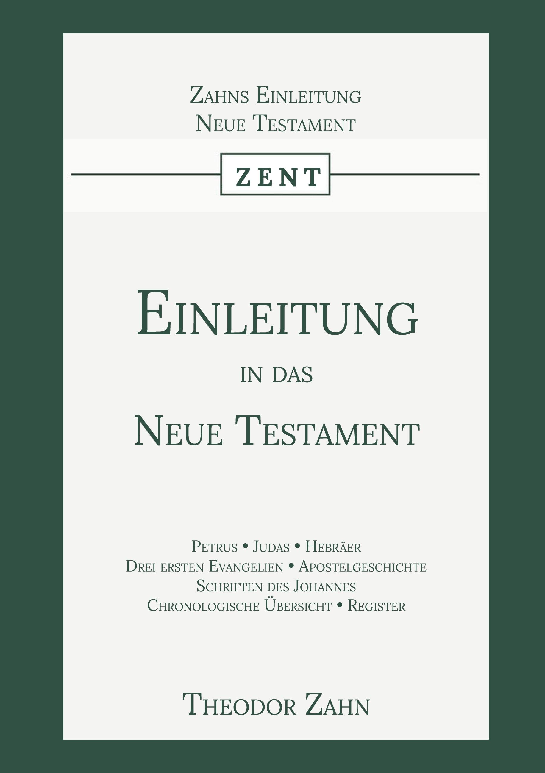 Vorderes Coverbild Einleitung in das Neue Testament