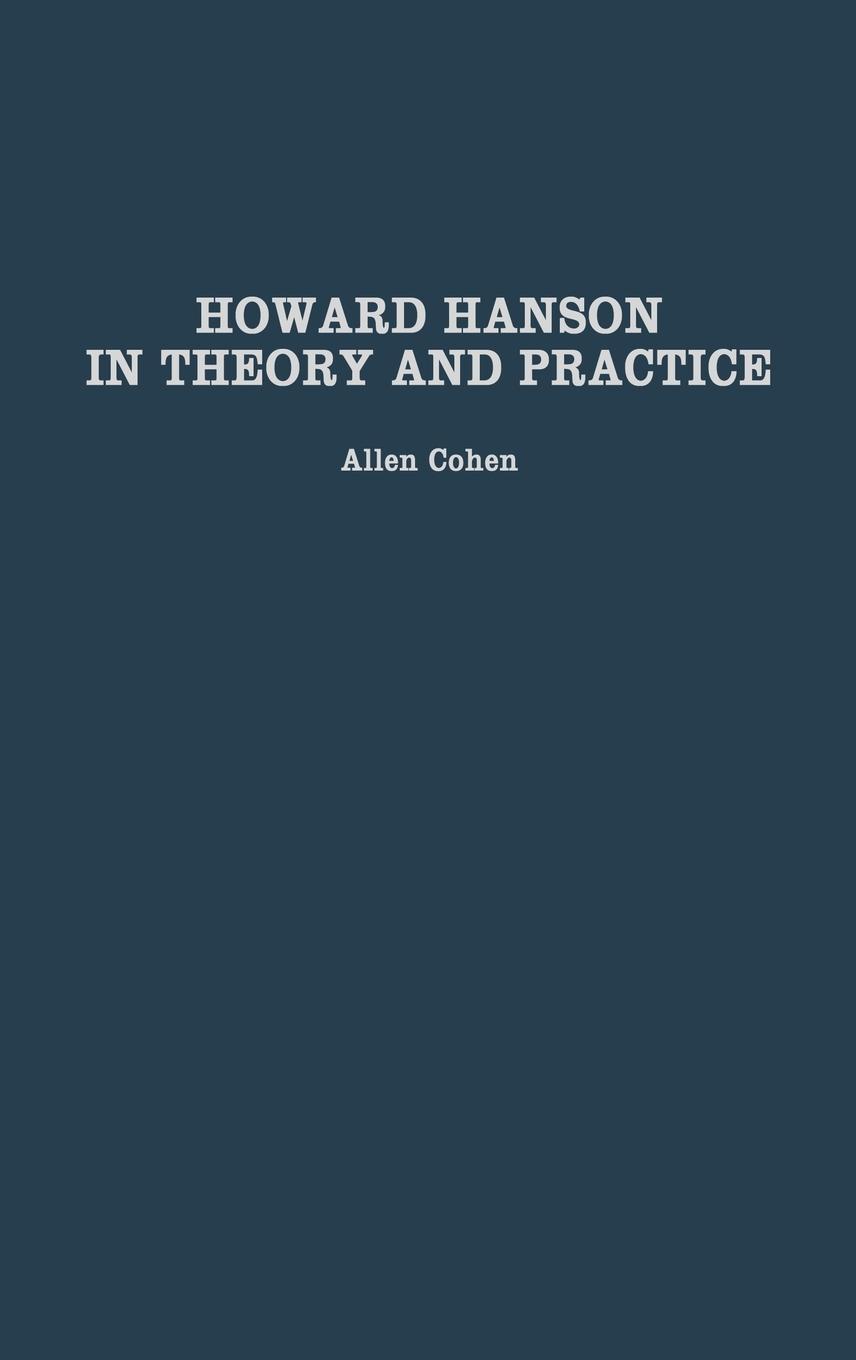 Vorderes Coverbild Howard Hanson in Theory and Practice