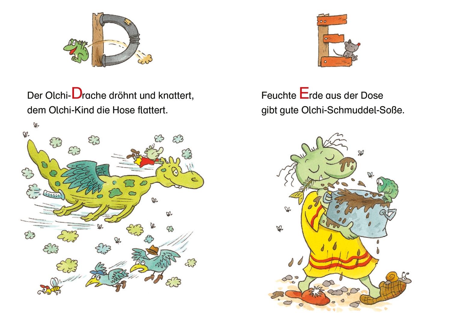 Beispielinhalt (Bild) Das Olchi-ABC