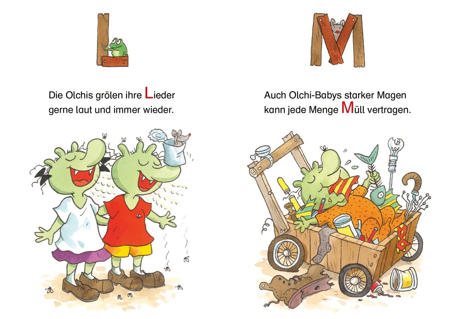 Beispielinhalt (Bild) Das Olchi-ABC