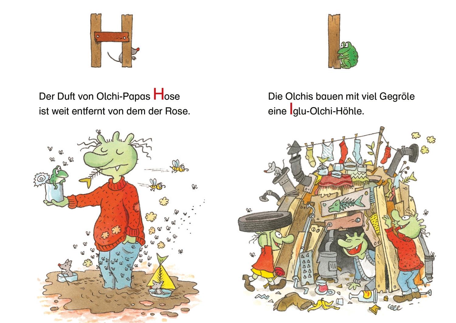 Beispielinhalt (Bild) Das Olchi-ABC