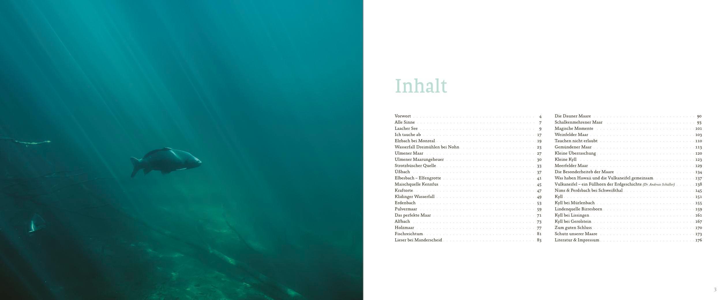 Beispielinhalt (Bild) Maare, Quellen, Wasserfälle