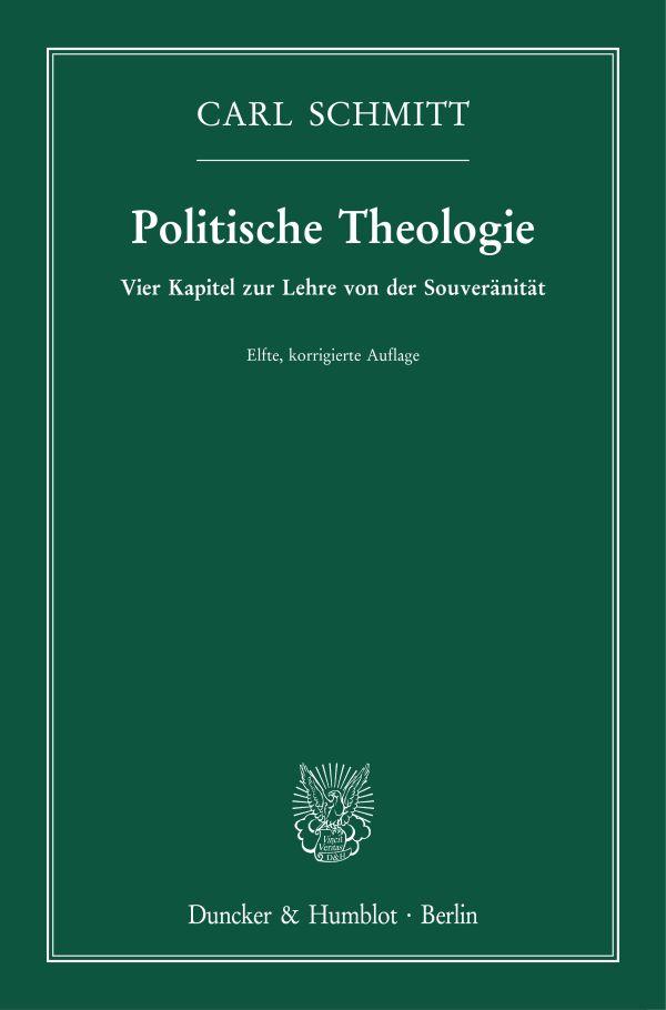 Vorderes Coverbild Politische Theologie.