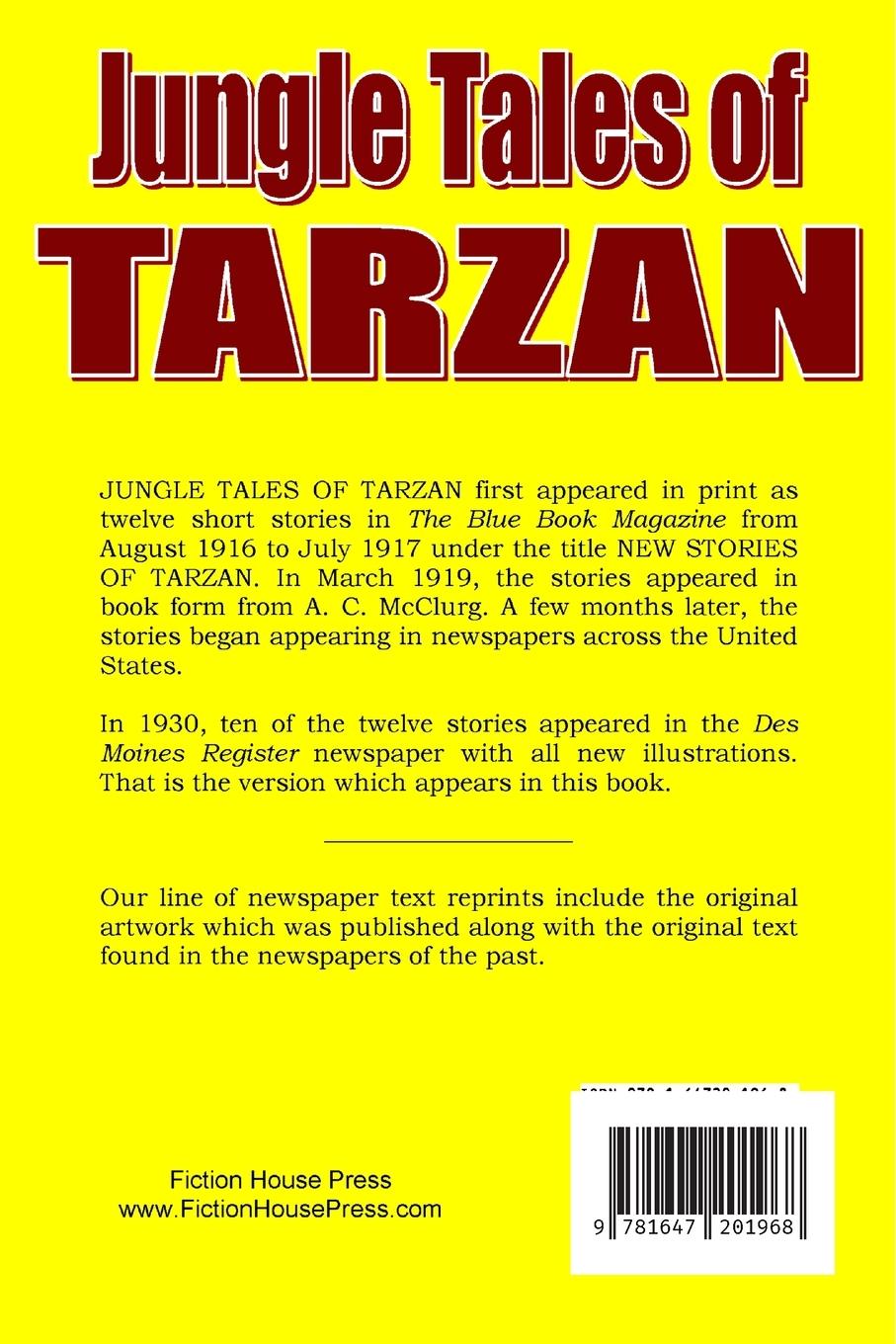 Rückseitencover Jungle Tales of Tarzan (newspaper text)