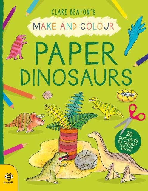 Vorderes Coverbild Make & Colour Paper Dinosaurs
