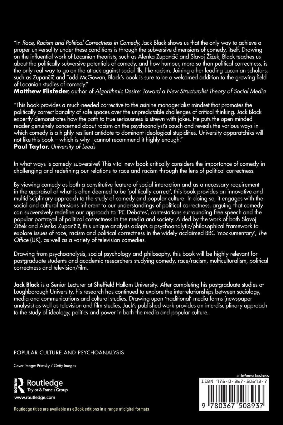 Rückseitencover Race, Racism and Political Correctness in Comedy