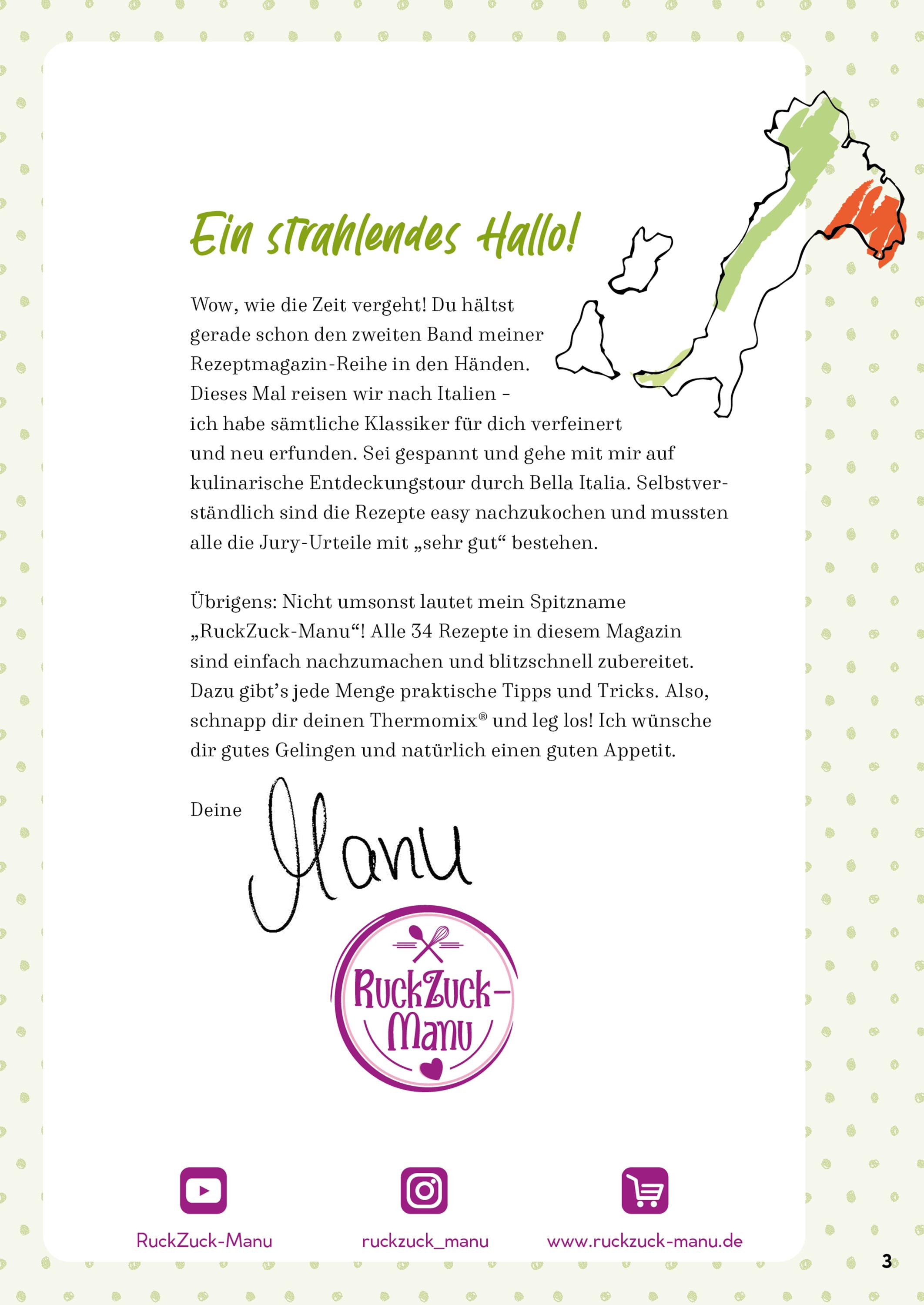 Beispielinhalt (Bild) RuckZuck Italienisch Kochen mit Manu | Band 2