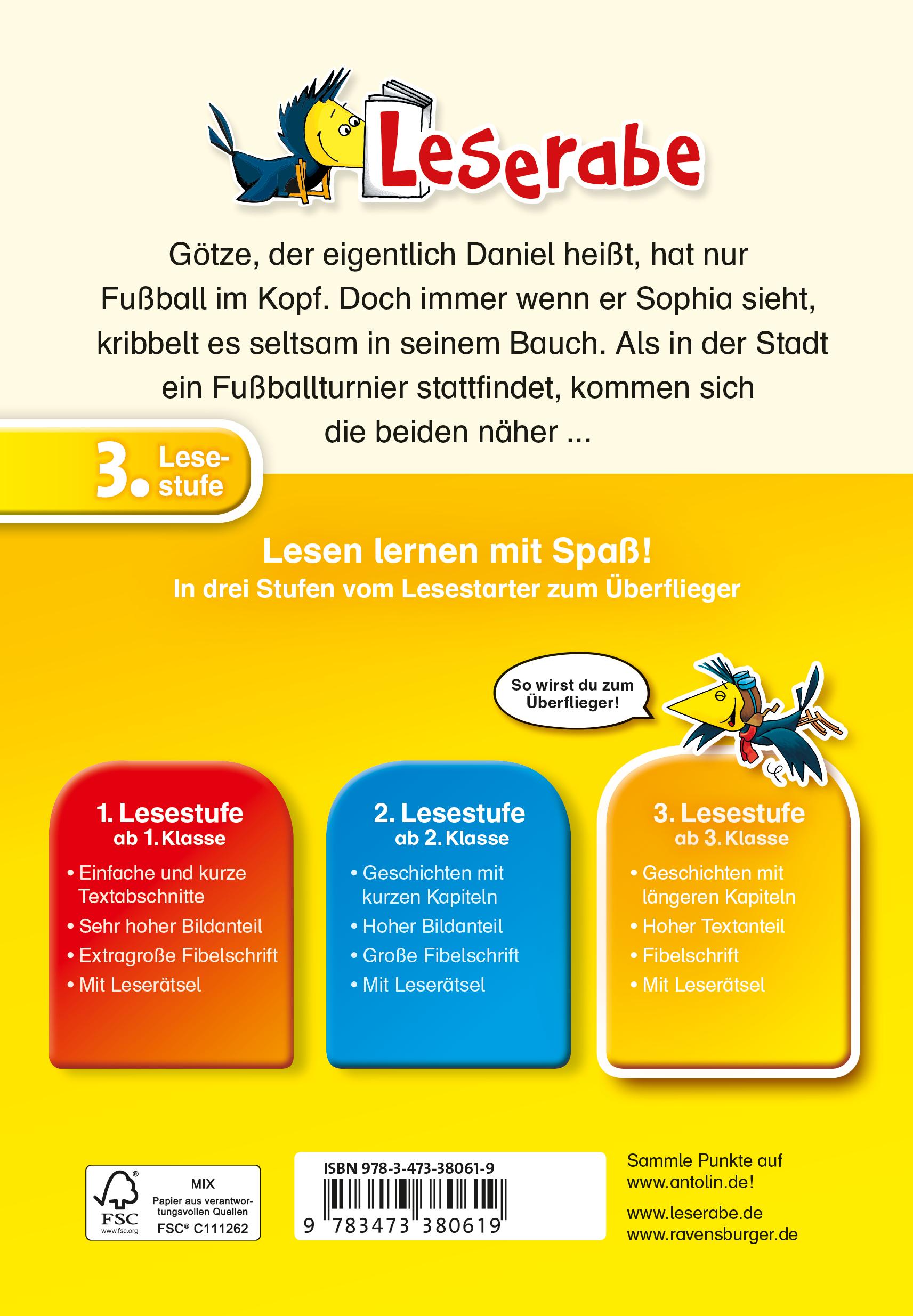 Rückseitencover Eine Klasse im Fußballfieber - Leserabe 3. Klasse - Erstlesebuch für Kinder ab 8 Jahren