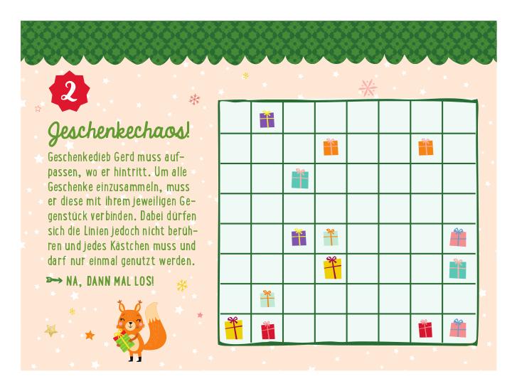 Beispielinhalt (Bild) 24 knifflig-gute Weihnachtsrätsel