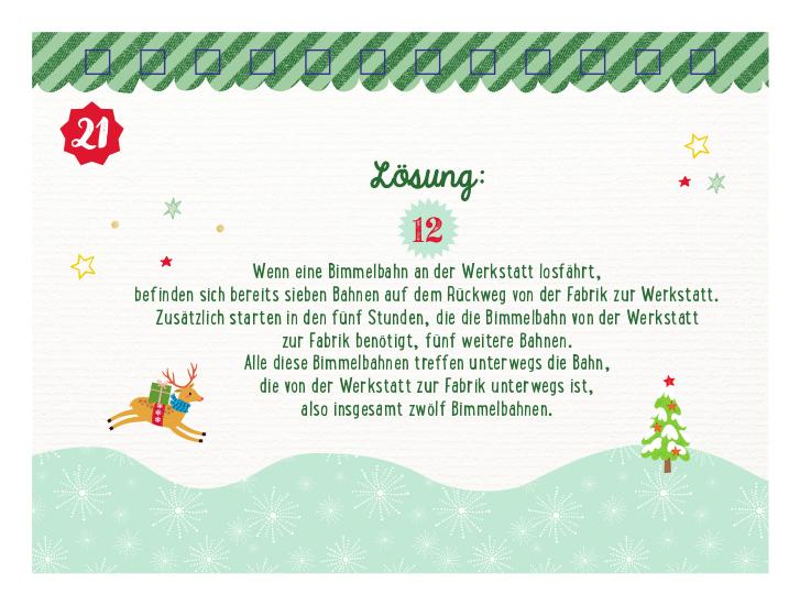 Beispielinhalt (Bild) 24 knifflig-gute Weihnachtsrätsel