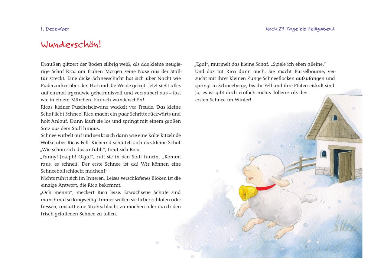 Beispielinhalt (Bild) Rica sucht das Christkind