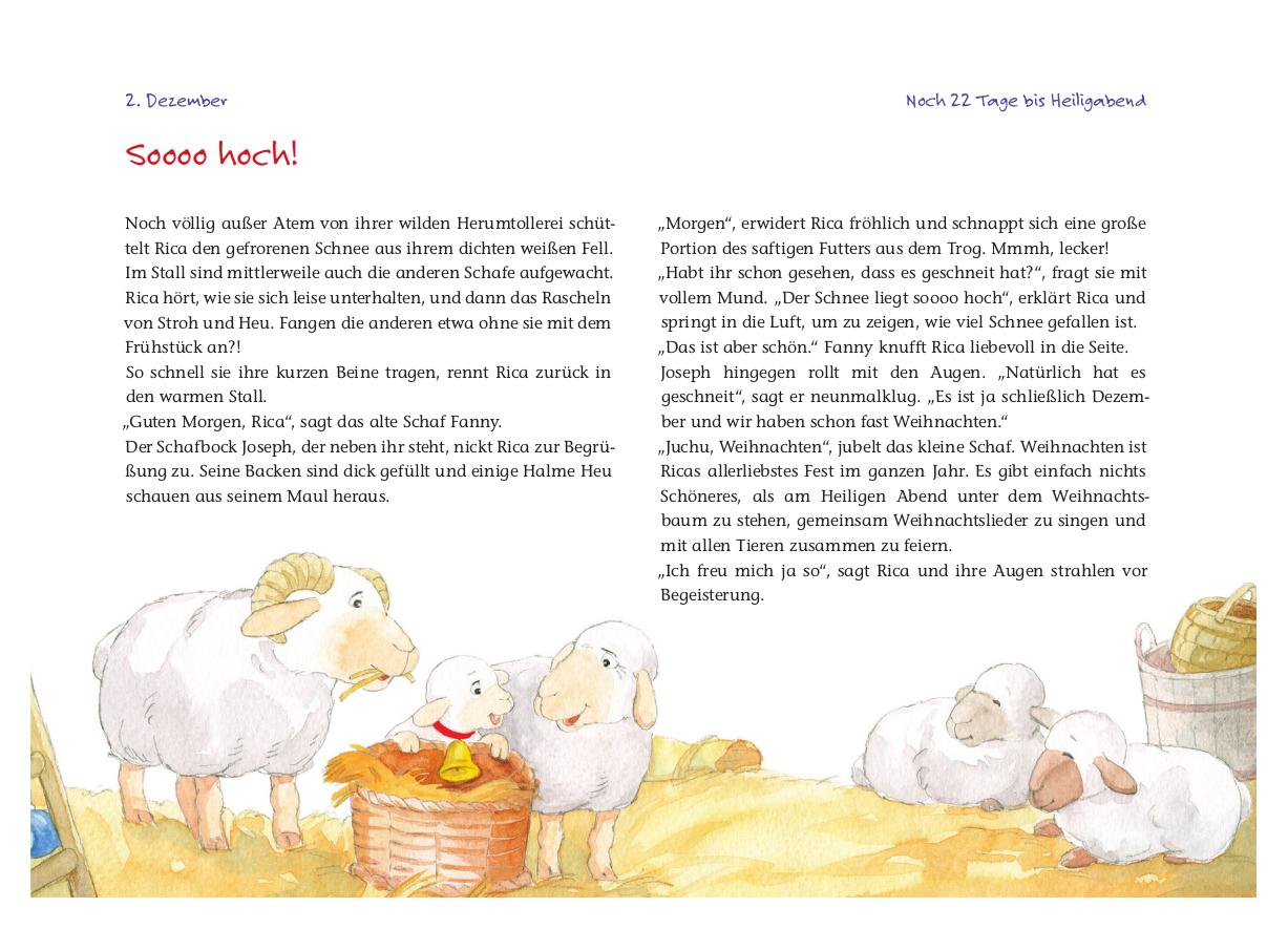 Beispielinhalt (Bild) Rica sucht das Christkind