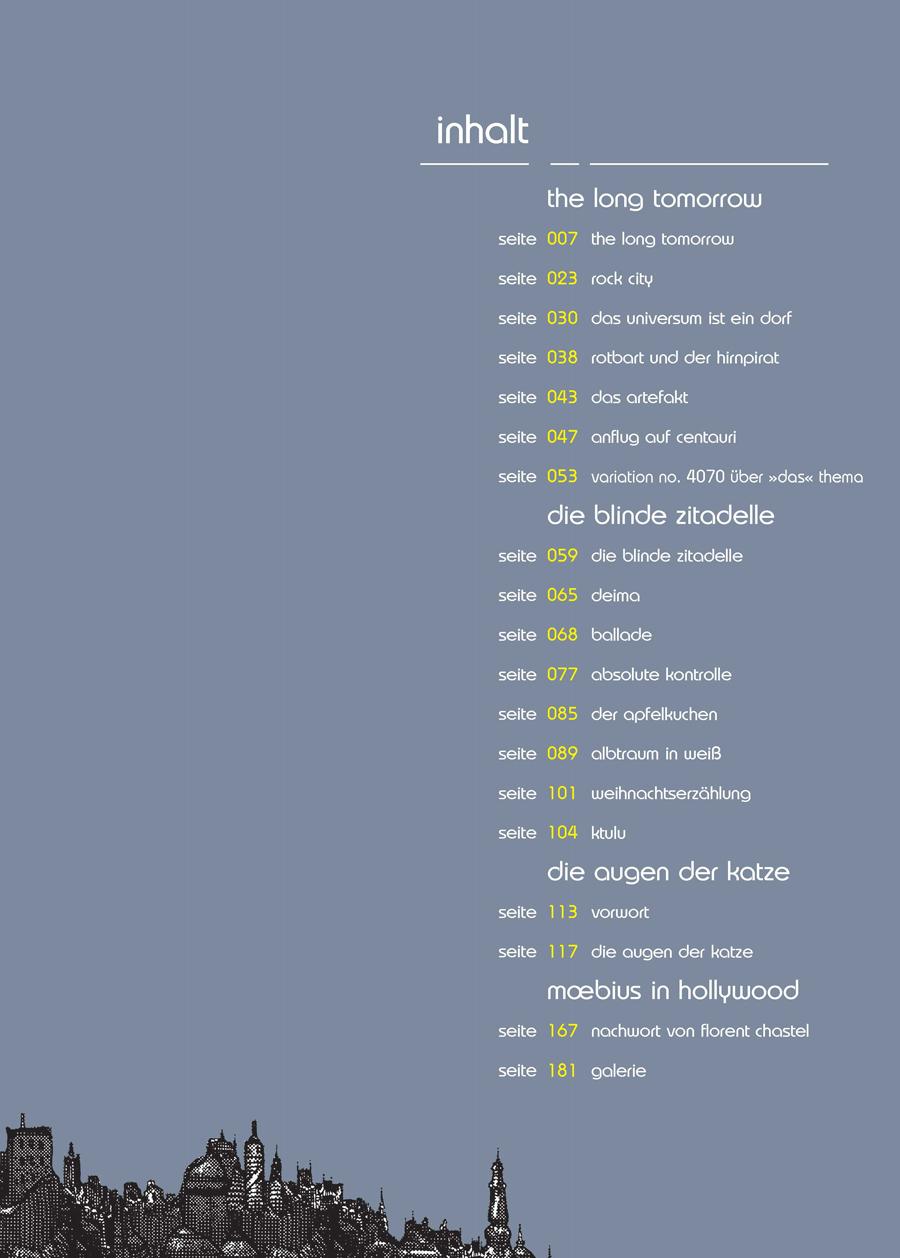 Beispielinhalt (Bild) Moebius Collection: Die blinde Zitadelle / The Long Tomorrow / Die Augen der Katze