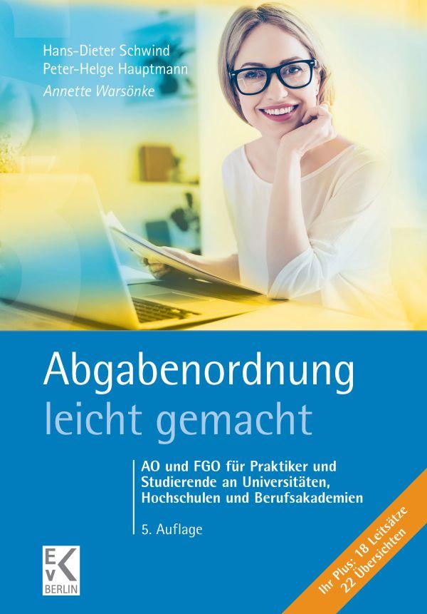 Vorderes Coverbild Abgabenordnung leicht gemacht