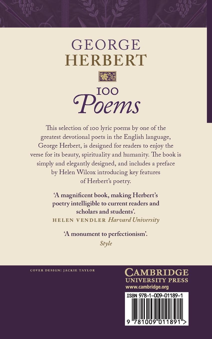 Rückseitencover George Herbert