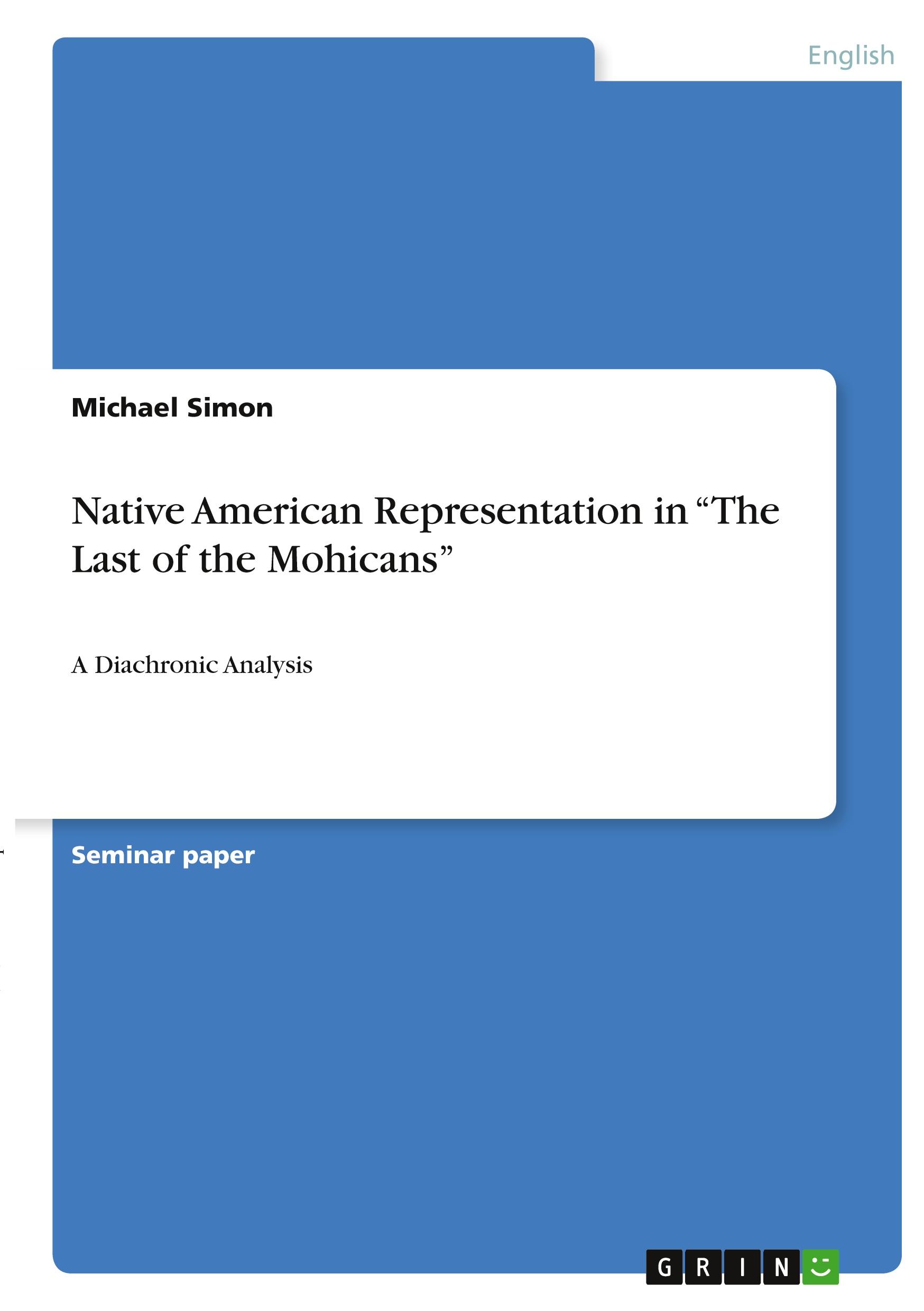 Vorderes Coverbild Native American Representation in "The Last of the Mohicans"