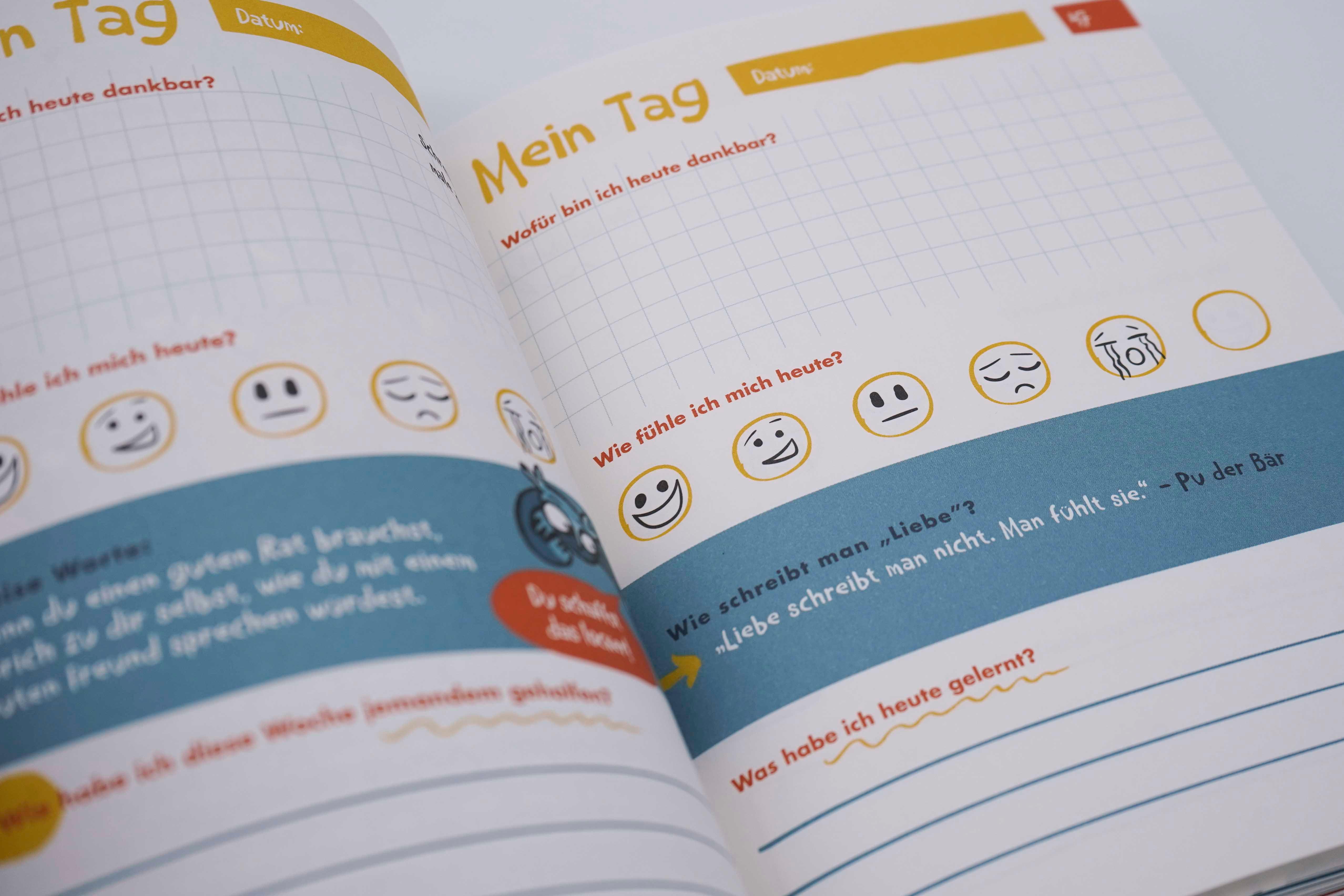 Beispielinhalt (Bild) Das 6-Minuten-Tagebuch für Kinder (petrol) (Buch)