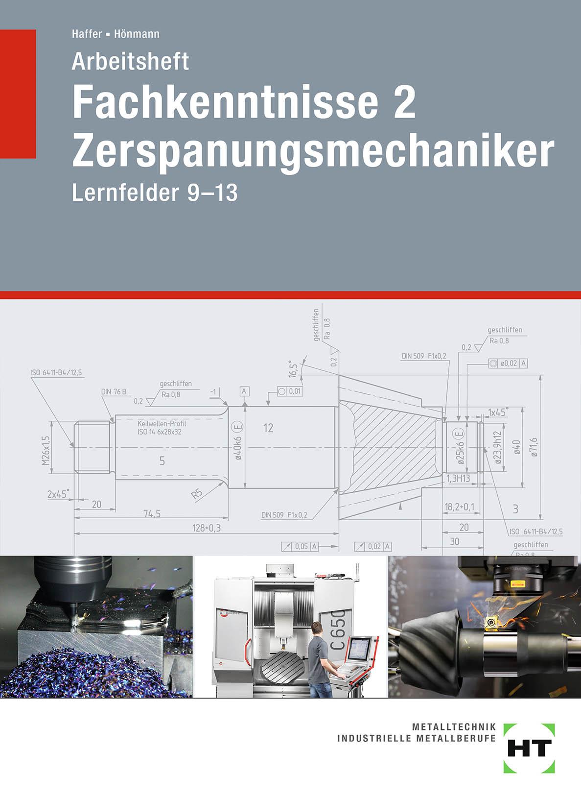 Vorderes Coverbild Arbeitsheft Fachkenntnisse 2 Zerspanungsmechaniker