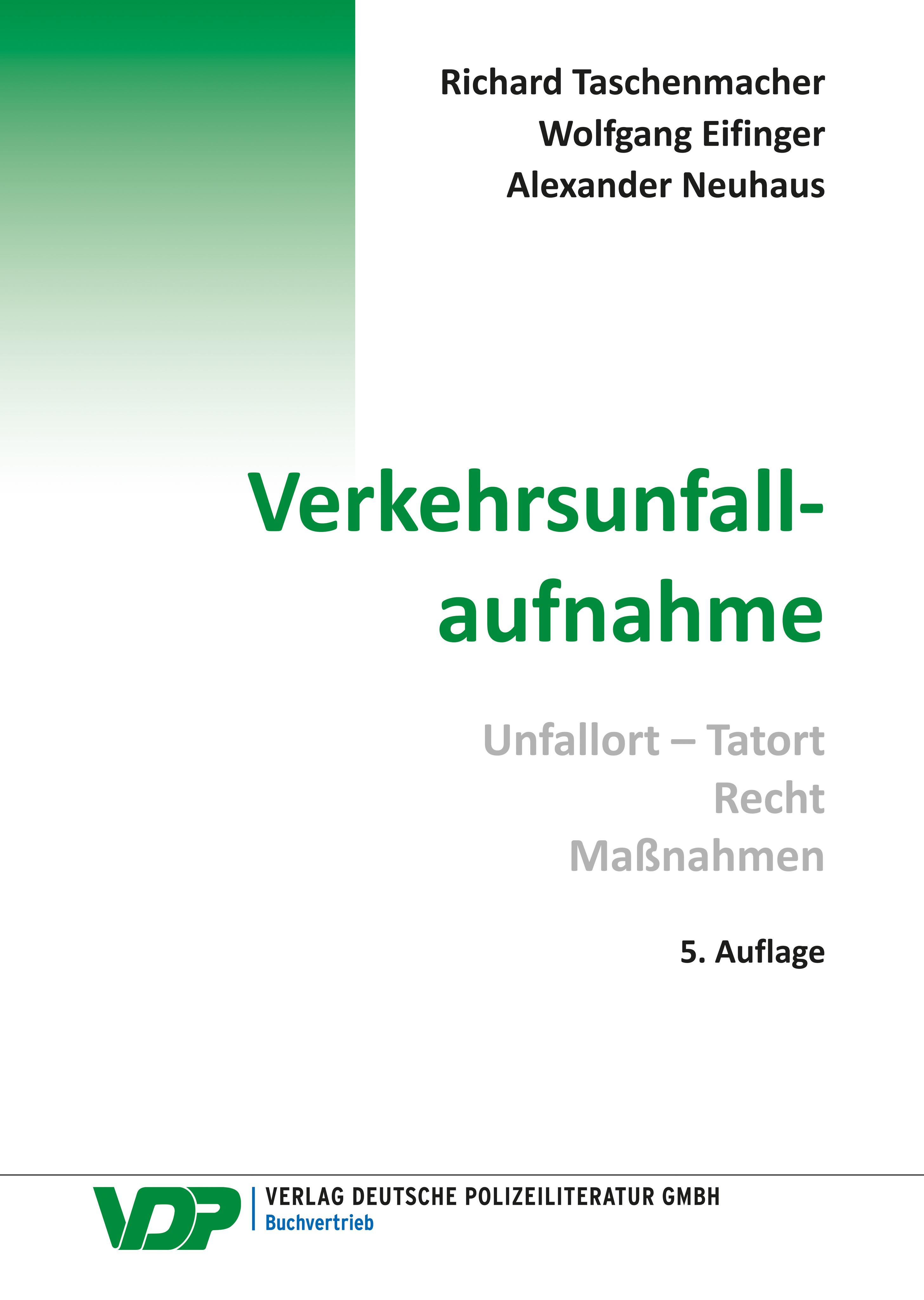 Vorderes Coverbild Verkehrsunfallaufnahme