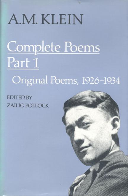 Vorderes Coverbild A.M. Klein: Complete Poems