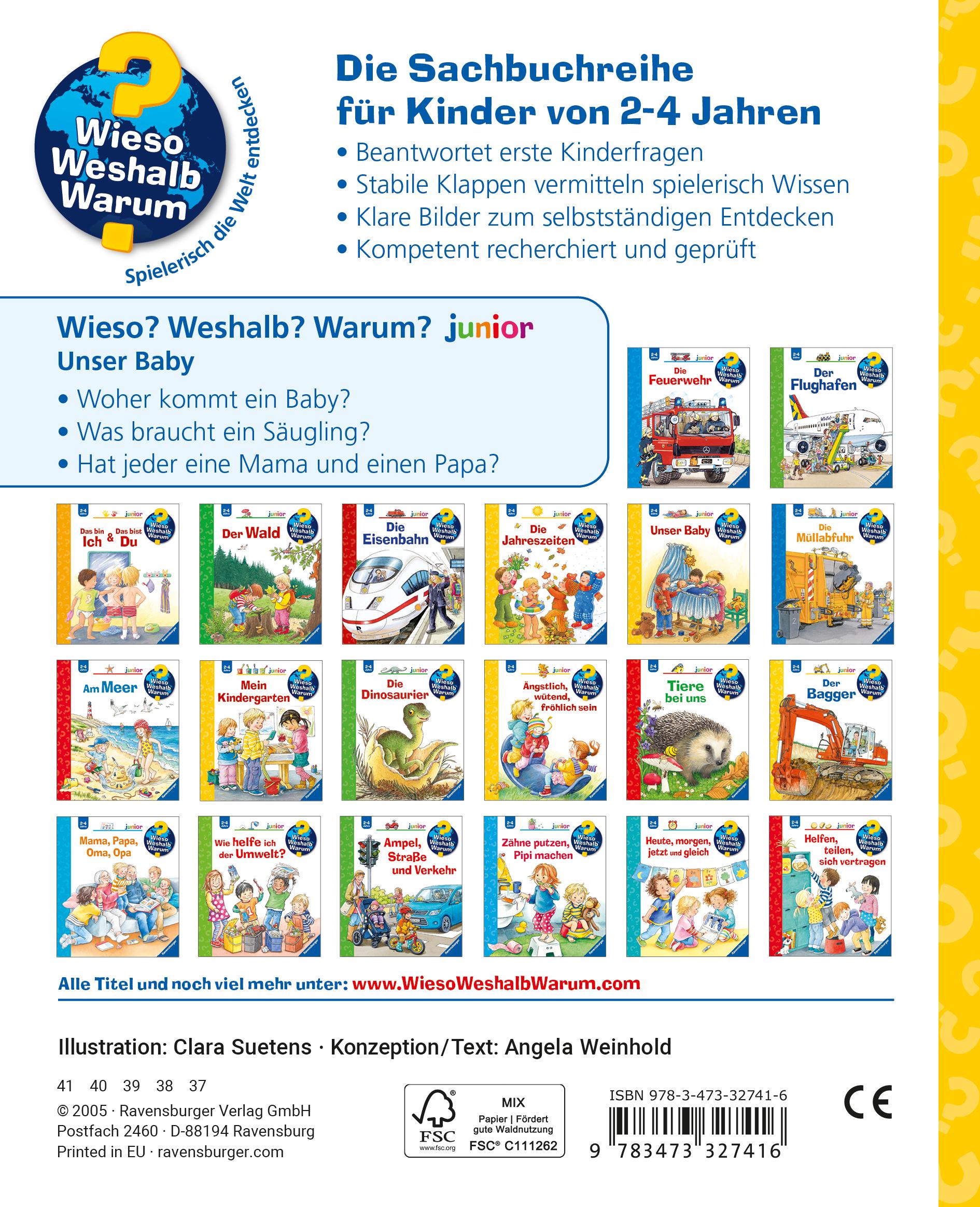 Rückseitencover Wieso? Weshalb? Warum? junior, Band 12: Unser Baby