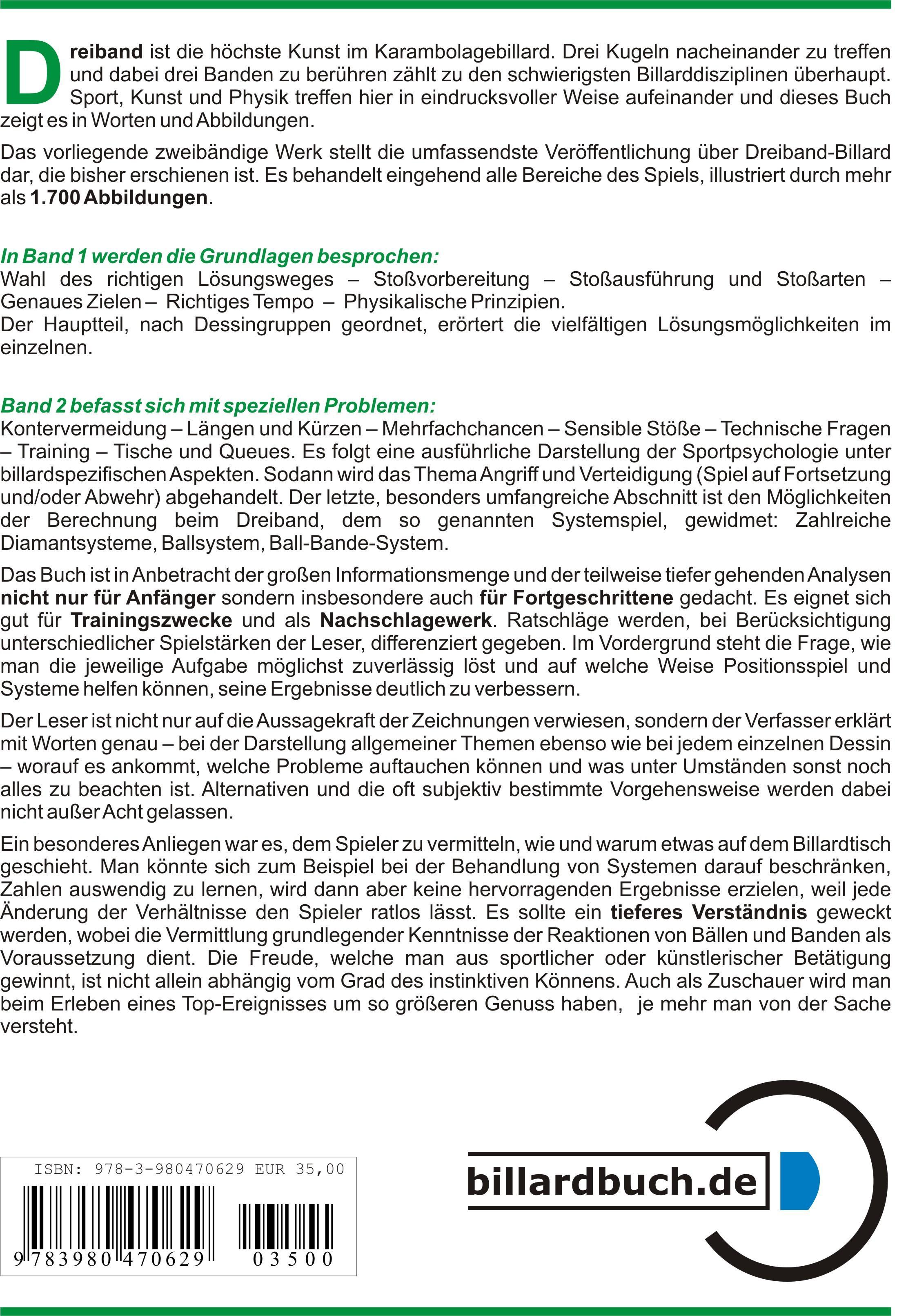 Rückseitencover Handbuch des Billardspiels 1