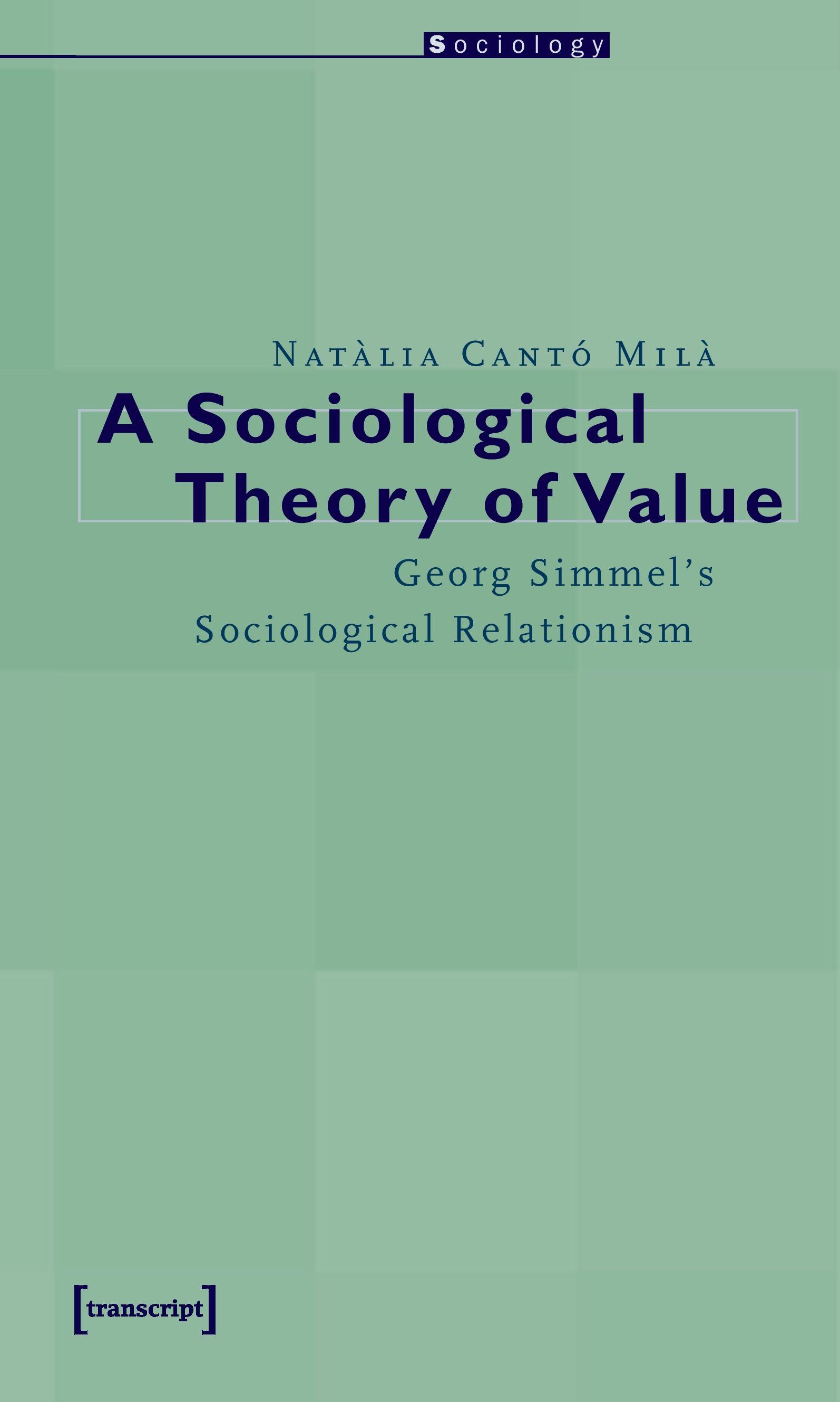 Vorderes Coverbild A Sociological Theory of Value